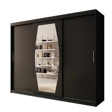 Meubella Armoire Azai - Noir - 250 cm - Avec miroir product