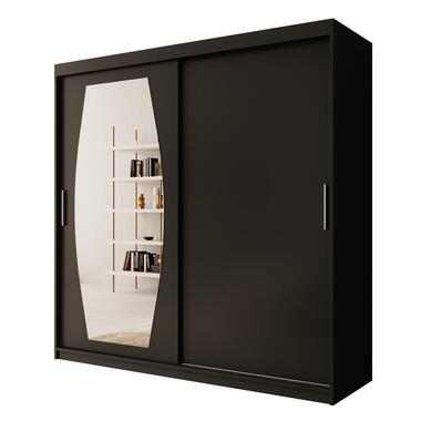 Meubella Armoire Azai - Noir - 200 cm - Avec miroir product