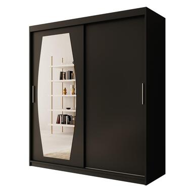 Meubella Armoire Azai - Noir - 180 cm - Avec miroir product