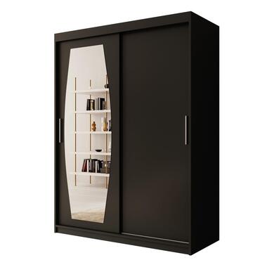 Meubella Armoire Azai - Noir - 150 cm - Avec miroir product