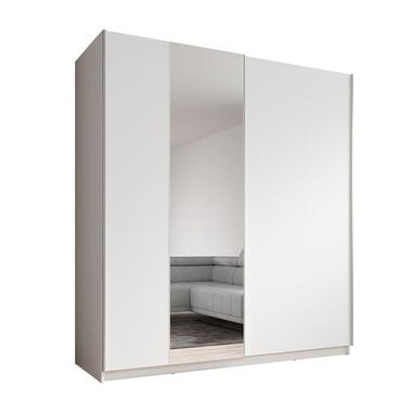 Meubella Armoire Ganaro - Blanc - 180 cm - Avec miroir product