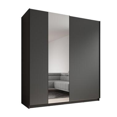 Meubella Armoire Ganaro - Gris - 180 cm - Avec miroir product