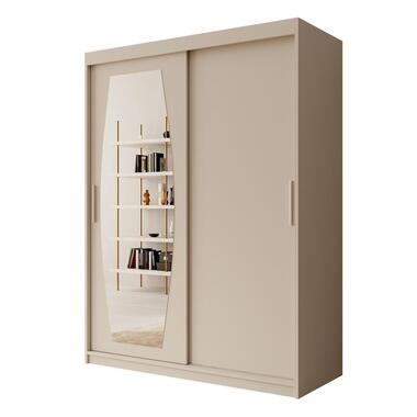 Meubella Armoire Azai - Beige - 150 cm - Avec miroir product