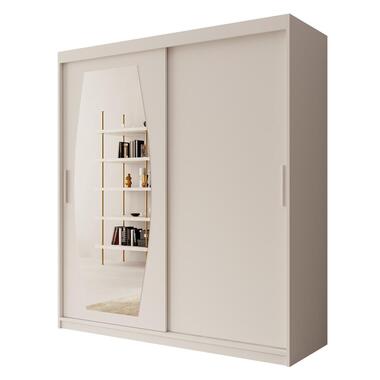 Meubella Armoire Azai - Blanc - 180 cm - Avec miroir product