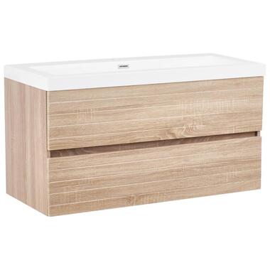 Meuble sous-lavabo avec vasque URUCU 100 cm 55 cm Marron clair product