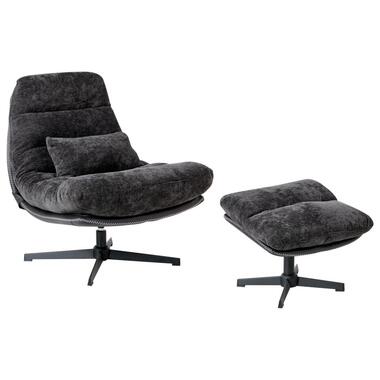 TOVIK - Fauteuil - Zwart - Stof product