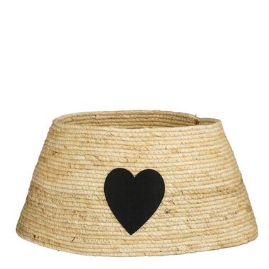 Mica Decorations Kerstboomrok - L50 x B50 x H26 cm - Crème, Zwart product
