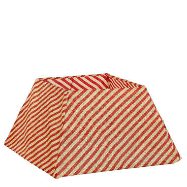 Mica Decorations Kerstboomrok - L50 x B50 x H30 cm - Goud, Rood product