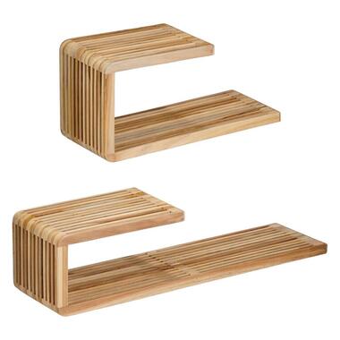 Mica Decorations Josha Étagères murales - Lot de 2 - L80 x l21 x H20 cm - Bois … product