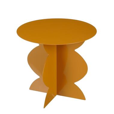 Mica Decorations Rafi Bijzettafel - H40 x Ø45 cm - IJzer - Bruin product