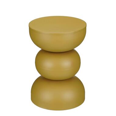 Mica Decorations Luna Table d’appoint - H46 x Ø32 cm - Fer - Jaune ocre product