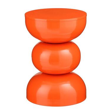 Mica Decorations Luna Bijzettafel - H46 x Ø32 cm - IJzer - Oranje product