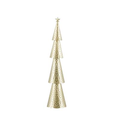 Mica Decorations Decoratie Kerstboom - L15 x B8 x H68 cm - IJzer - Goud product