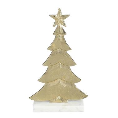 Mica Decorations Decoratie Kerstboom - L18 x B7 x H32 cm - Champagne product