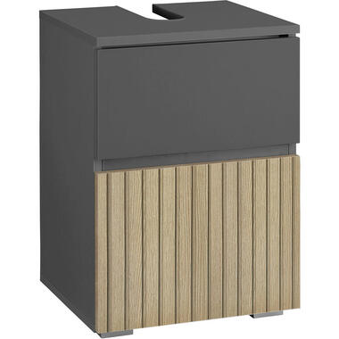 Wisla - Onderkast 40 cm met 1 deur in antraciet in eikenlook product