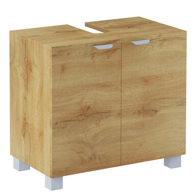 Atlas - Meuble sous-vasque 60 cm avec 2 portes en effet chêne product