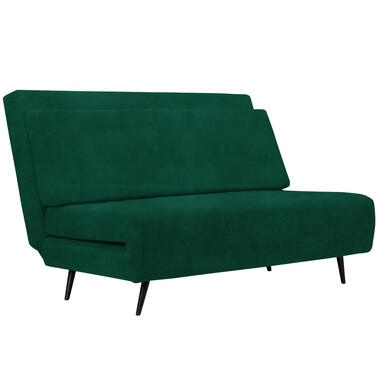 Mallory - Slaapbank 140 cm in donkergroene fluweel product