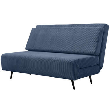Mallory - Slaapbank 140 cm in blauwe stof product