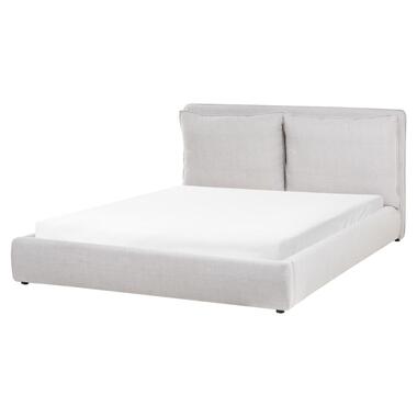 Lit avec sommier Tissu BAJONNA 160 x 200 cm Gris clair product