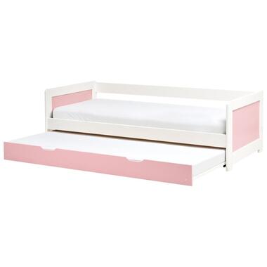GRAVELINES - Onderschuifbed - Roze - 90 x 200 cm - Dennenhout product
