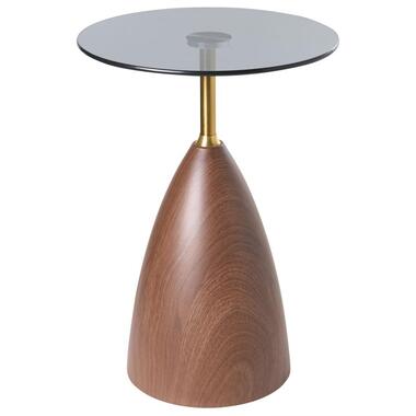 Table d'appoint WALLIS Verre de sécurité Marron/noir product
