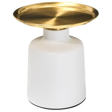DOVE - Bijzettafel - Wit/Goud - Metaal product