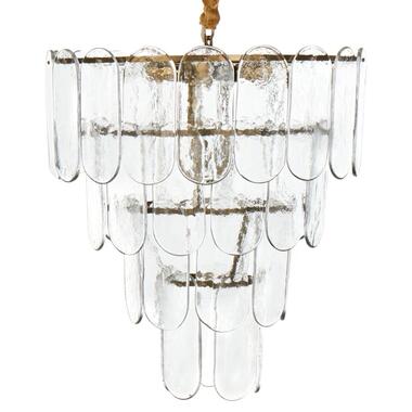 CARAVELI - Kroonluchter - Messing/Transparant - Glas product
