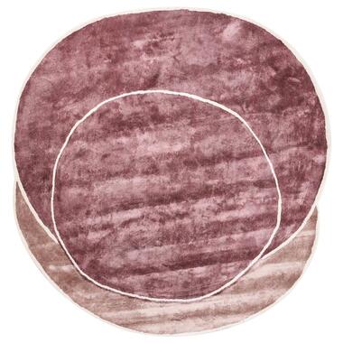 KANRACH - Vloerkleed - Roze - 200 x 200 cm - Viscose product