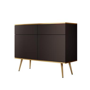 Meubella Buffet Orleans - Noir - 107 cm product