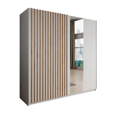 Meubella Armoire Deliryon - Blanc - 200 cm - Avec miroir product