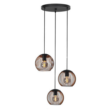Suspension EGLO Almanzora - E27 - ø 46,5 cm - noir/cuivre product
