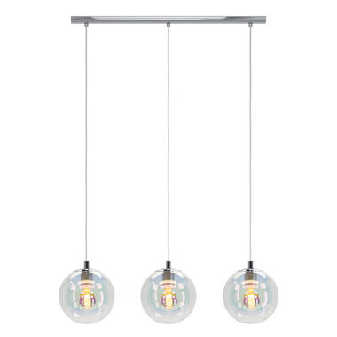 Suspension EGLO Ariscani 2 - E27 - 76,5 cm - verre coloré - chrome product