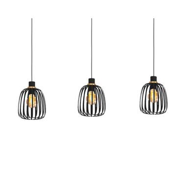 EGLO Pocicas Hanglamp - E27 - 106 cm - Zwart/Goud product