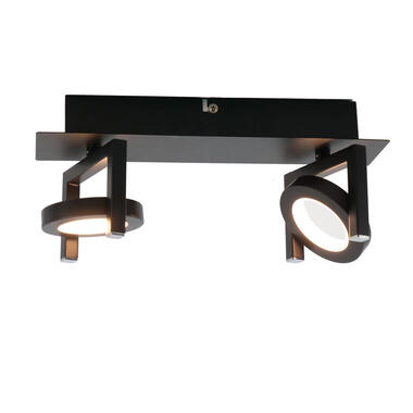 EGLO Trastanello Opbouwspot - LED - 2 lichts - Zwart product