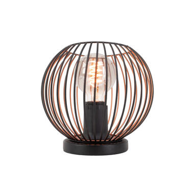 EGLO Almanzora Tafellamp - E27 - Ø 20 cm - Staal - Zwart/Koper product