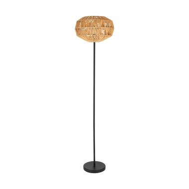 EGLO Sheldon Vloerlamp - E27 - 153.5 cm - Bruin/Zwart - Papier product