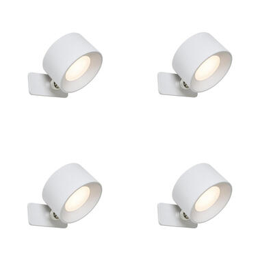 Qazqa wandlampen bright wit geïntegreerde led product