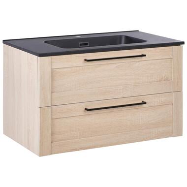 TARIJA - Wastafelmeubel - Lichtbruin - Hout product
