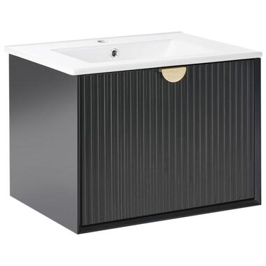 BONAIRE - Wastafelmeubel - Zwart - 60 x 43 cm - Hout product