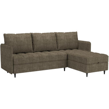 Lindhus - Canapé avec chaise longue réversible en tissu marron product