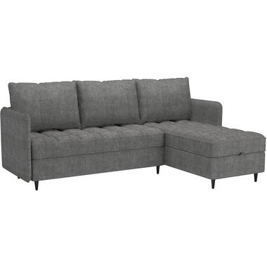Lindhus - Bank met chaise longue omkeerbaar in stof grijs product