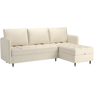 Lindhus - Bank met chaise longue omkeerbaar in corduroy crème product
