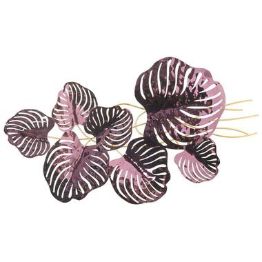 Décoration murale Feuille HOLMIUM Métal 50 cm Pourpre product
