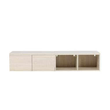 Meuble TV suspendu Niko - finition blanchie product
