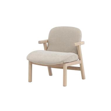 Svea - Nakamura fauteuil - rubberhout en stof - beige product