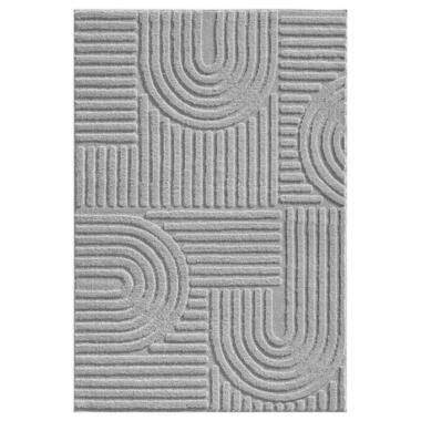Tapis Moderne Japandi - Gris - Bohème Scandinave - Poils Ras 140x200 cm product