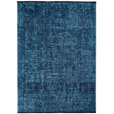 SPACE Tapis Velours Uni - Bleu - 160x230 cm - Poils Ras Salon Moderne product