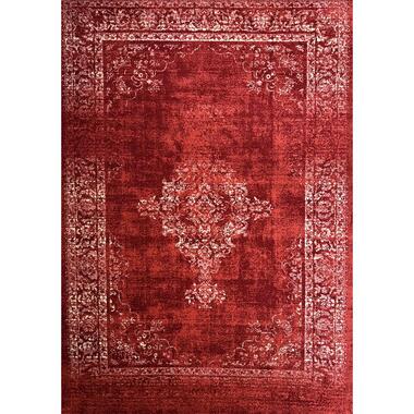 Istanbul Vintage - Laagpolig Tapis - Retro Tapijt - Rood - 140x200 CM product