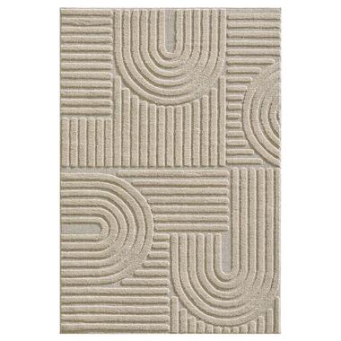 Modern Japandi Vloerkleed - Beige - Boho Scandinavisch - 160x230 cm Laagpolig product