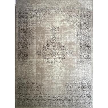 Istanbul Vintage - Laagpolig Vloerkleed - Retro Tapijt - Creme - 140x200 CM product